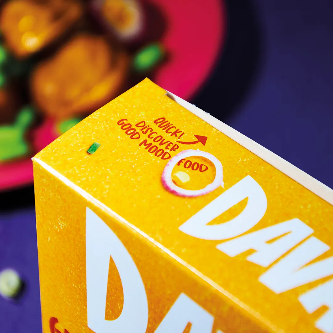 details new packaging design for Davai by design agency Catchafish