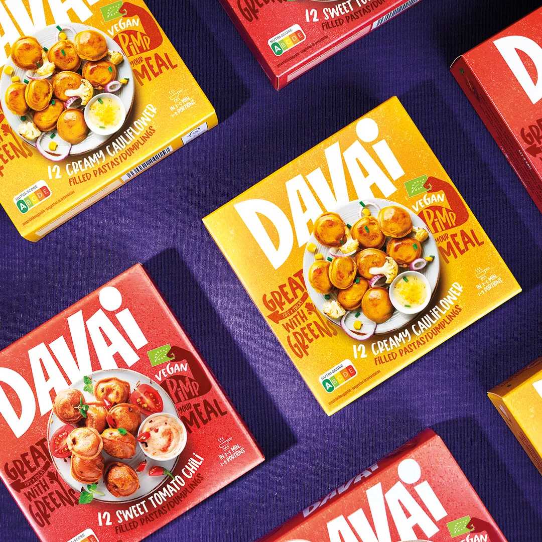 new packaging design for Davai by design agency Catchafish