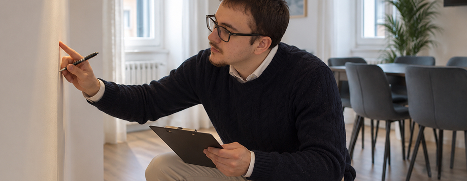 Controllo stato appartamento Controllo dello stato dell'appartamento dopo la partenza degli ospiti