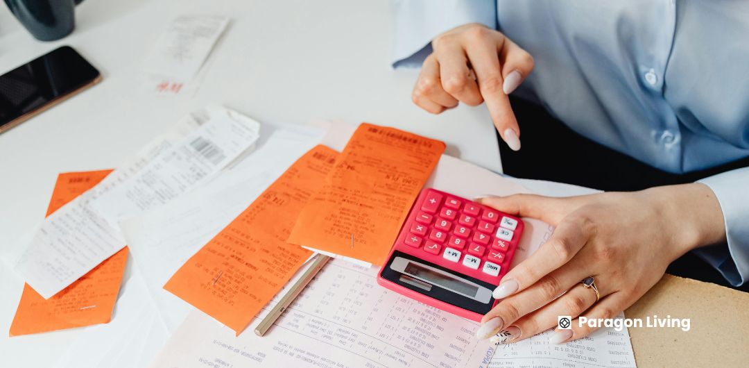 Step-by-step illustration for calculating your tax bill, highlighting renting costs in the UK.