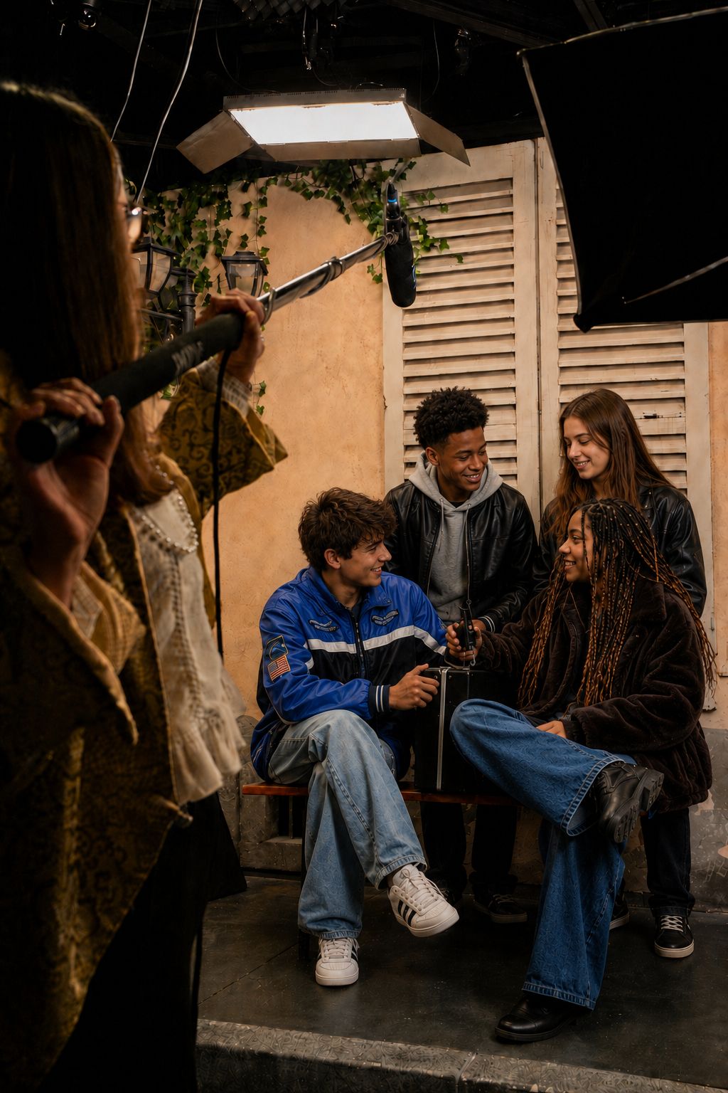 Un groupe de jeunes tourne son propre film