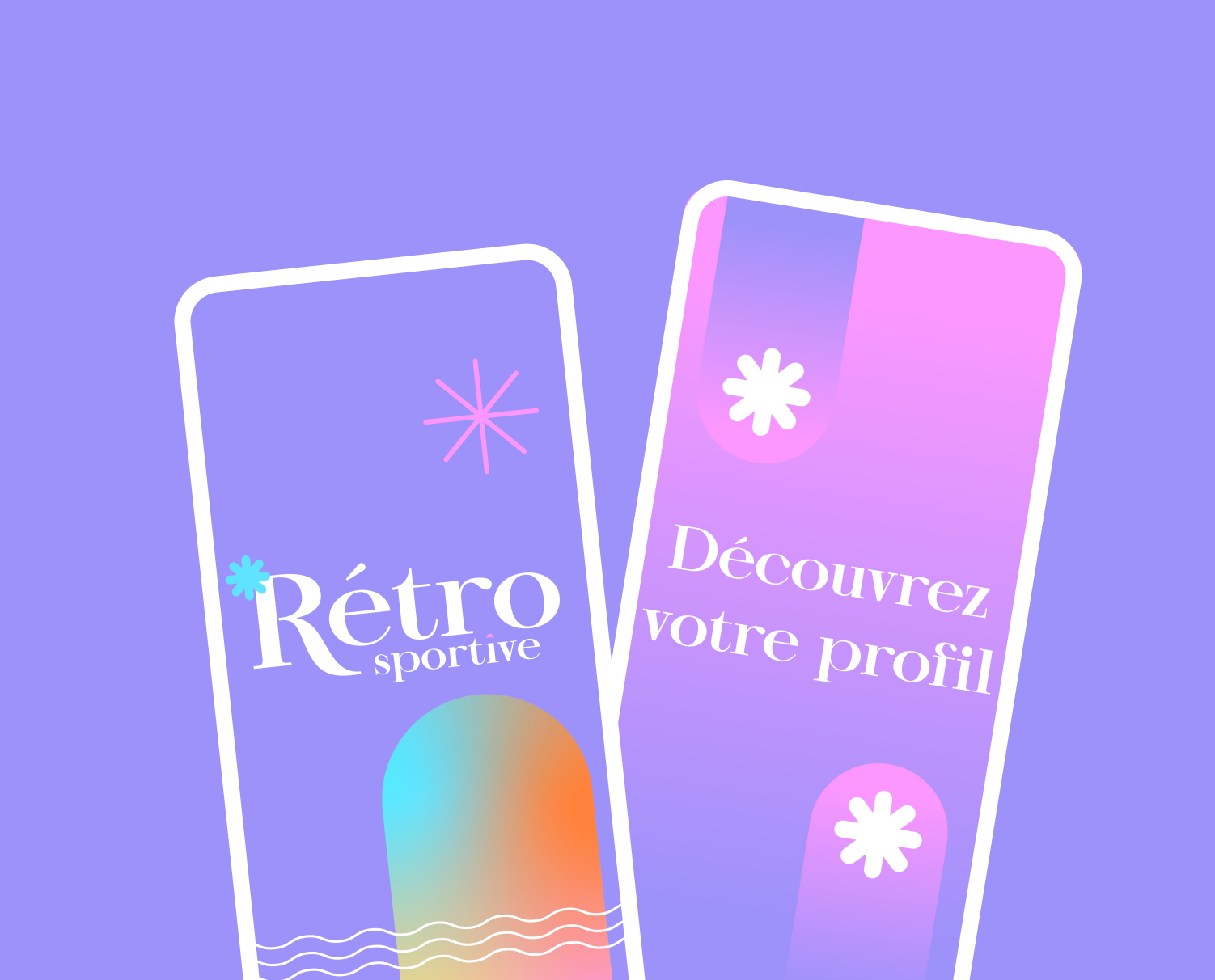 visuel montrant 2 écran de la retrosportive