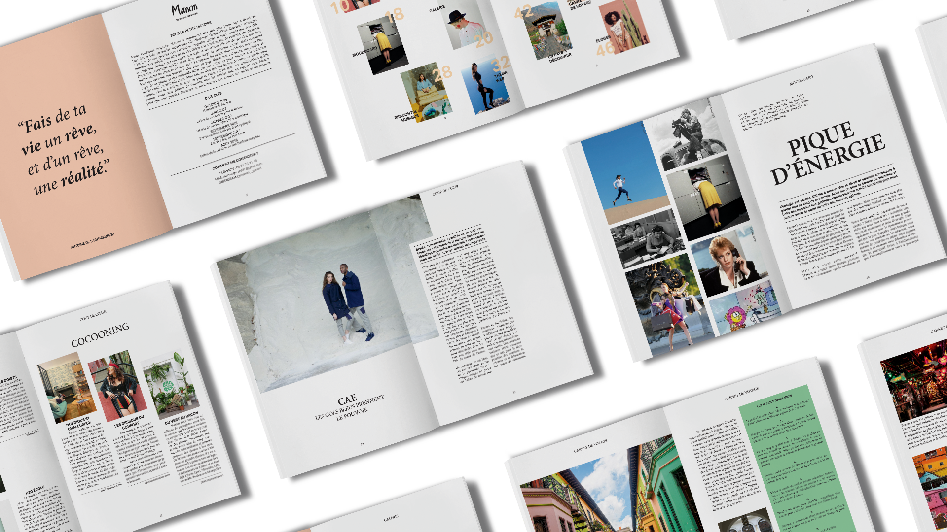 Mockup du magazine paulette