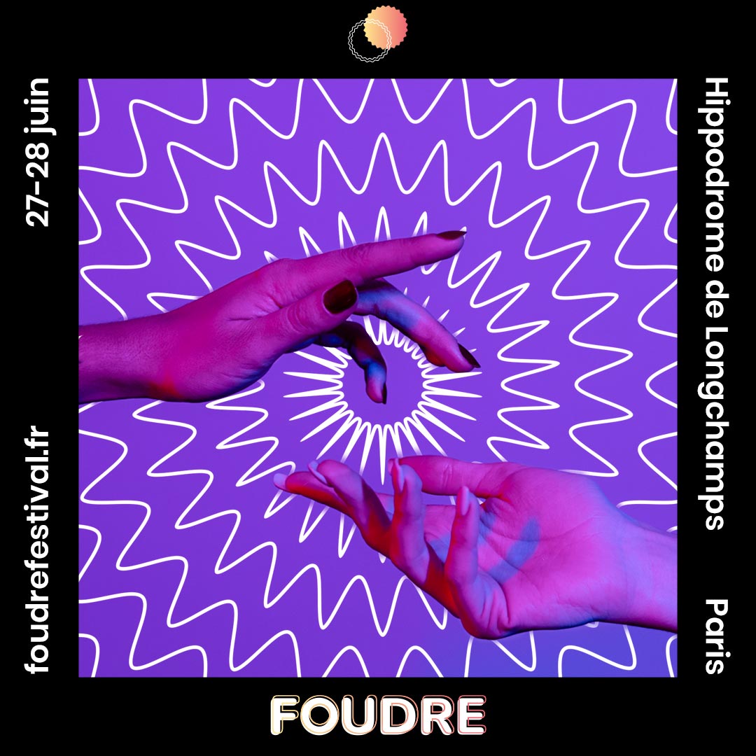affiche du festival foudre en version carré