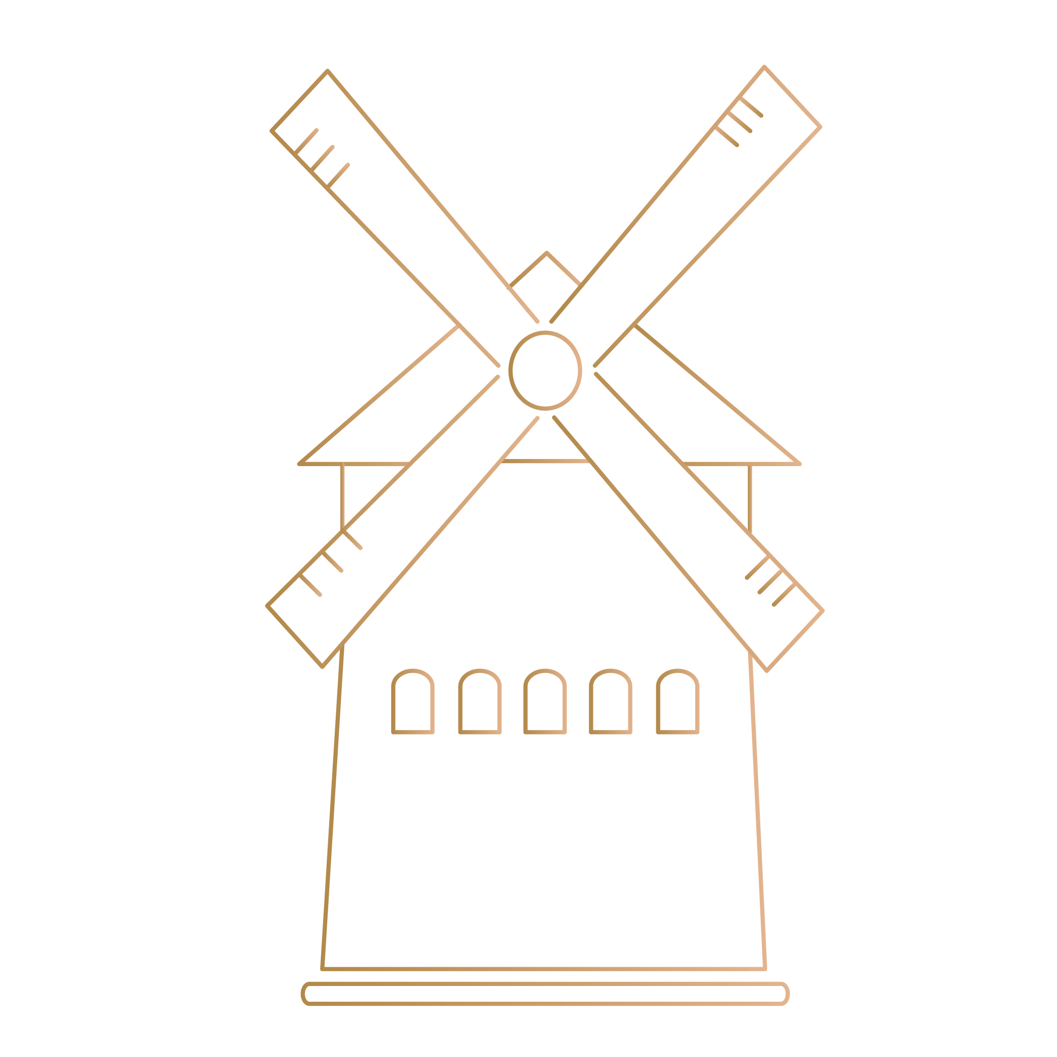 pictogramme doré Moulin rouge