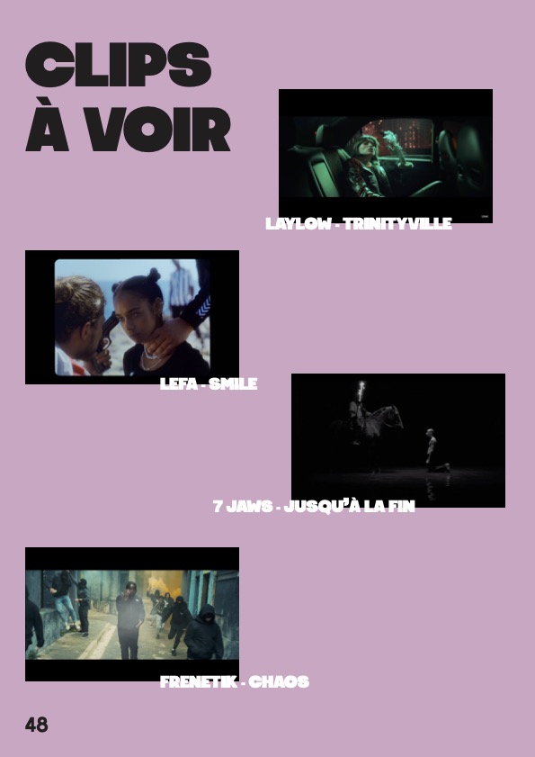 Page clip du magazine destiné au rap