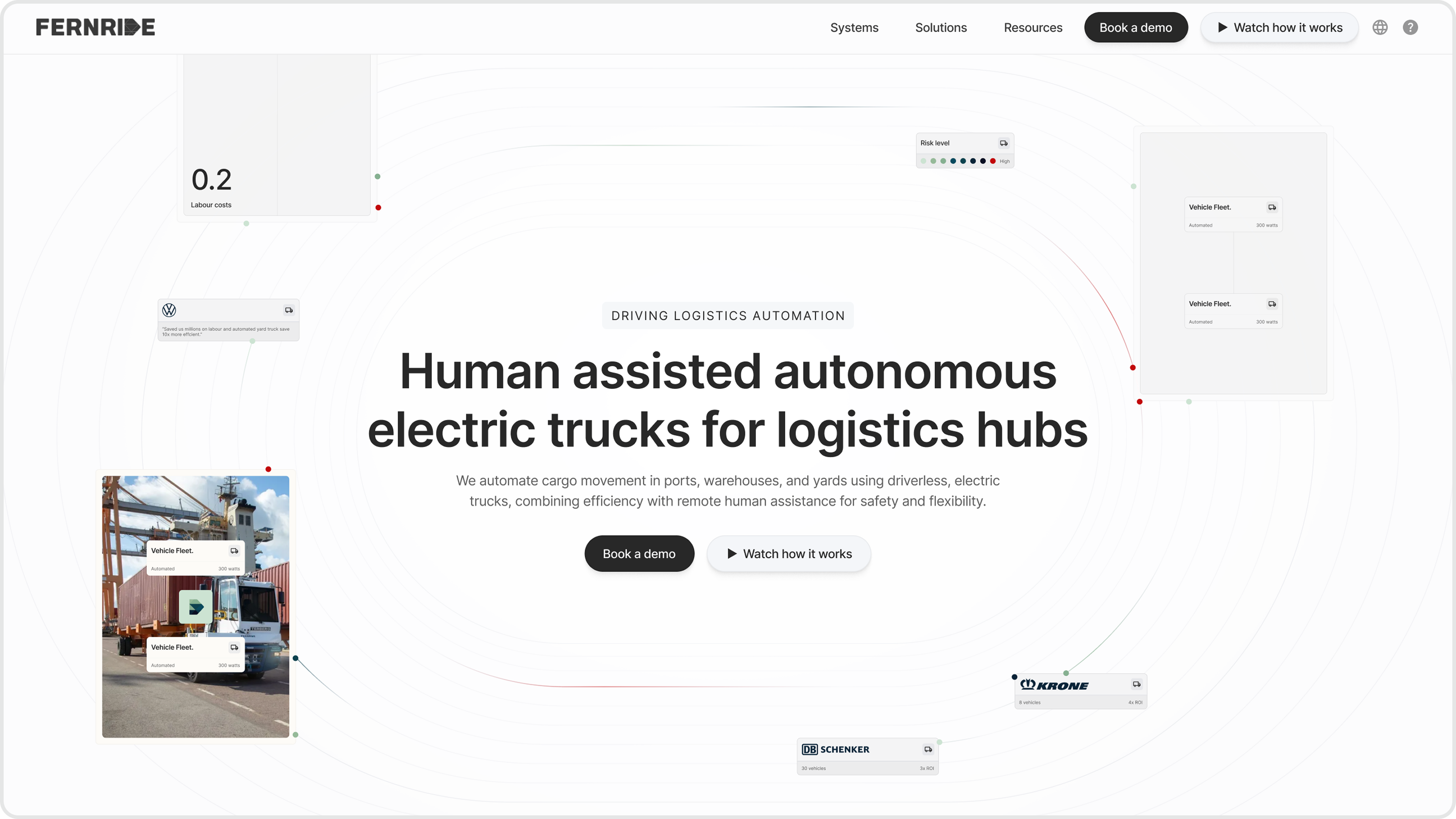 Fernride homepage hero redesigned by Overpass Studio