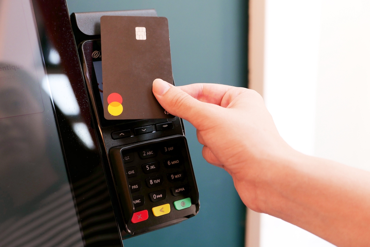 Contactless payment on a terminal