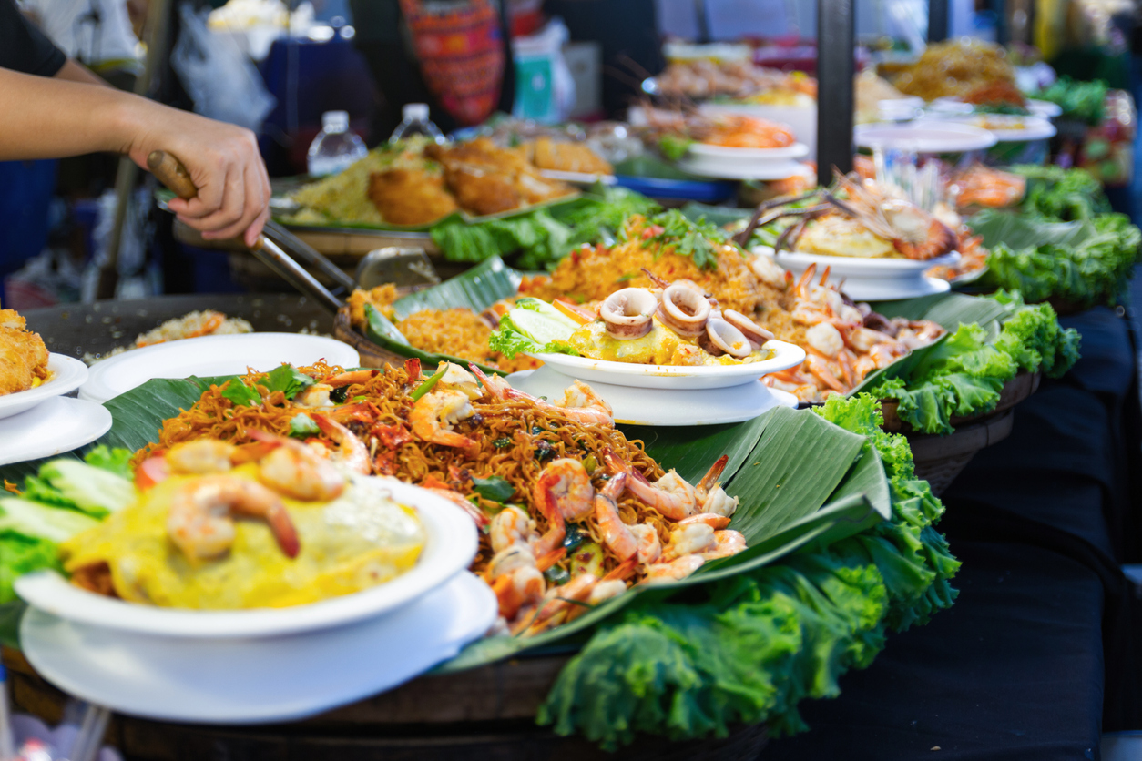 Concept street food asiatique