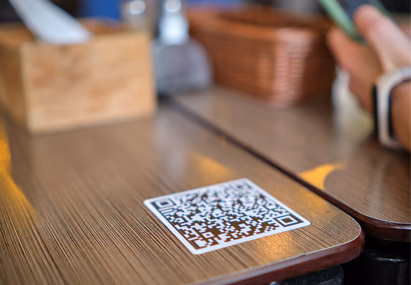 QR code pour commander au camping