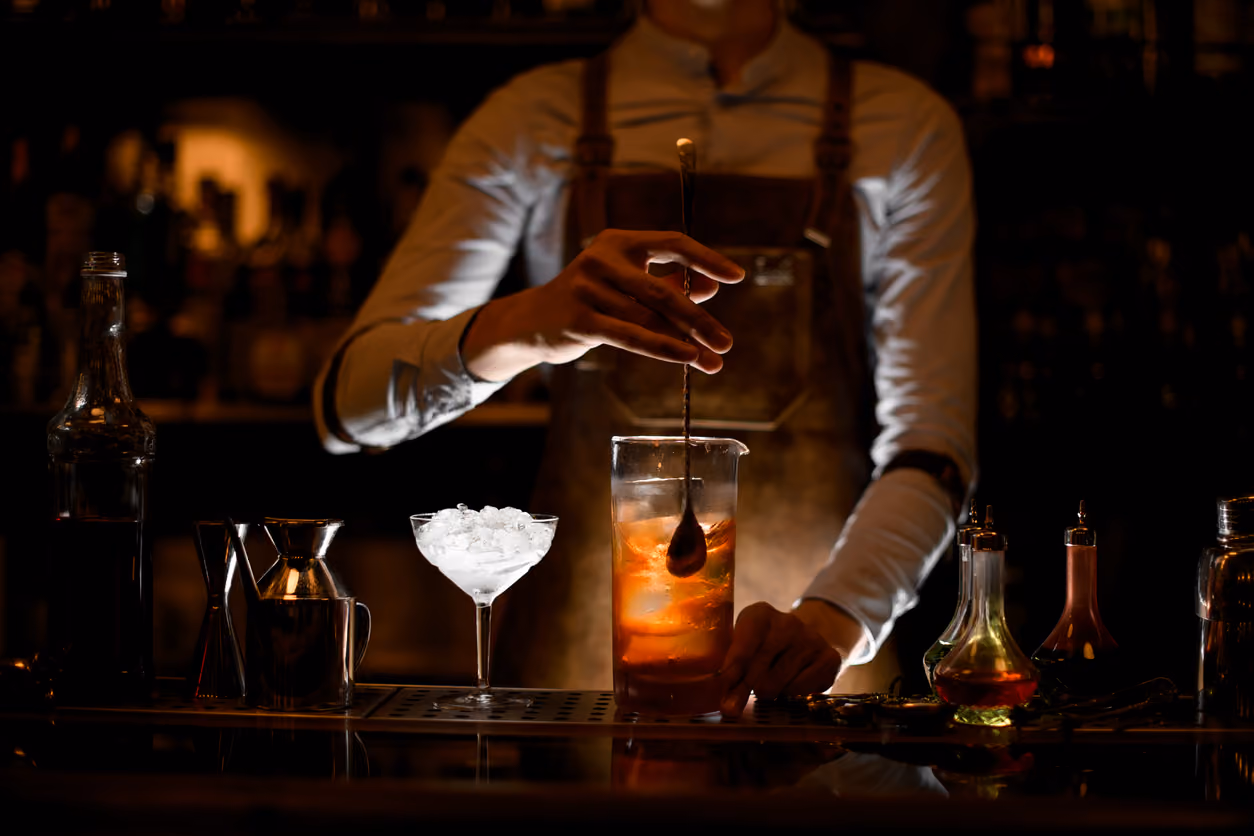 Mocktails in a bar
