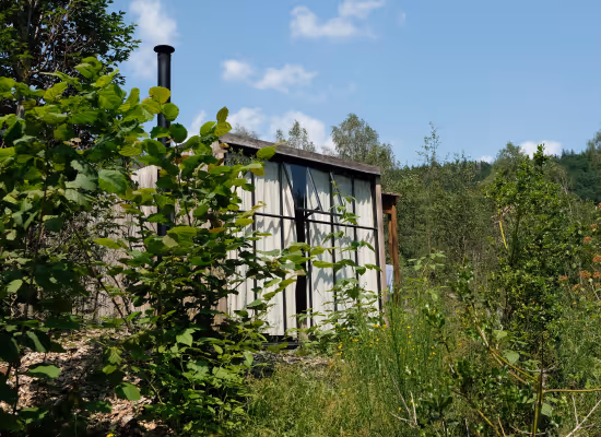 A cabin in the woods at Nutchel