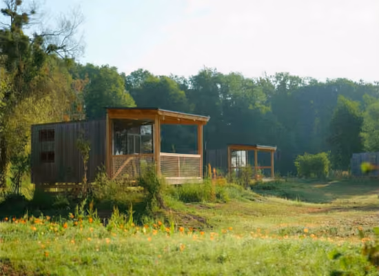 A cabin in the woods at Nutchel
