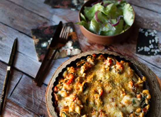 Raclette basket at Nutchel Champagne