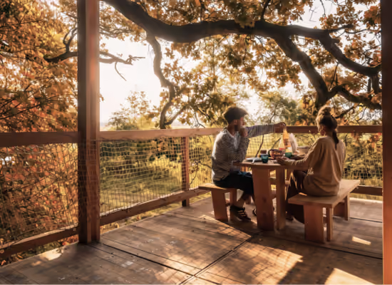 A family enjoying a stay with wellness near Troyes