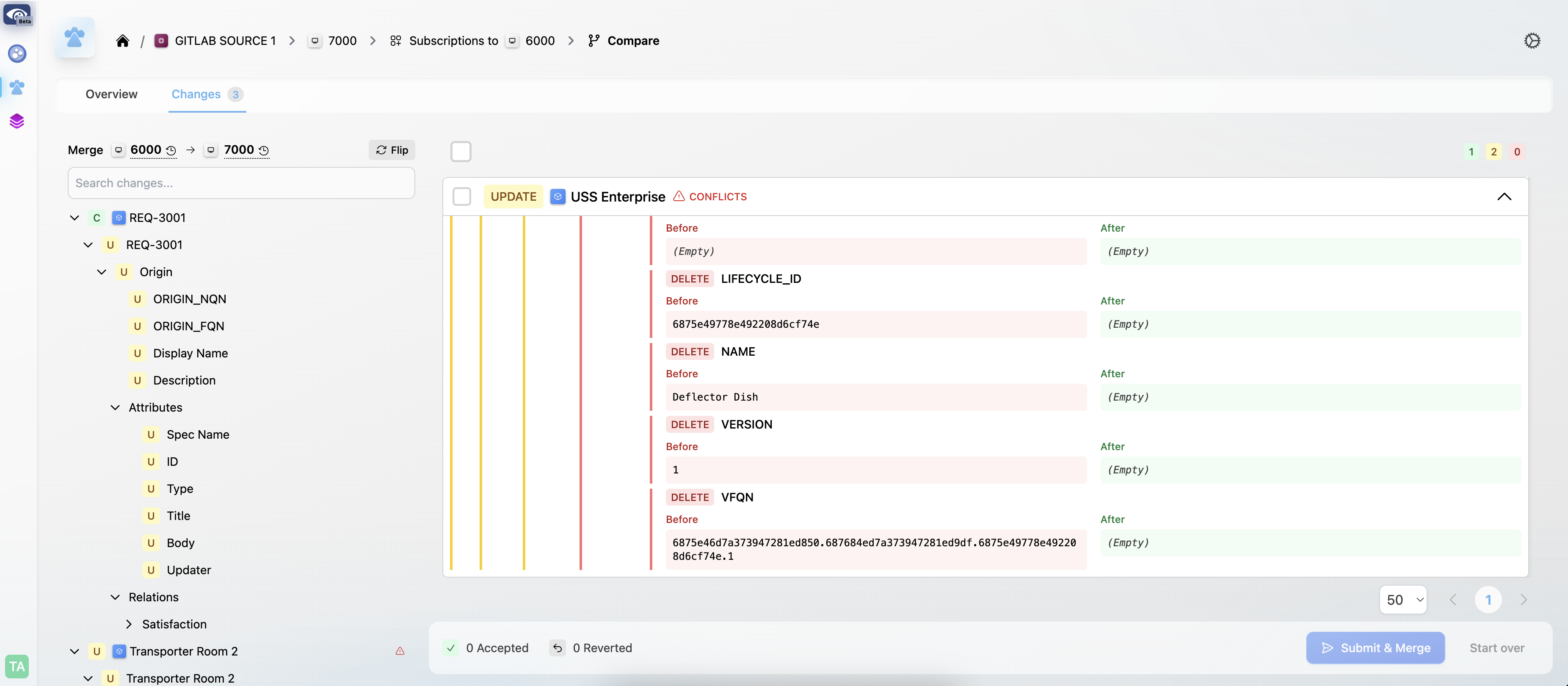 Screenshot of SBE Vision users interface. Window should different editing functions to attributes and models, updating, creating, or deleting.