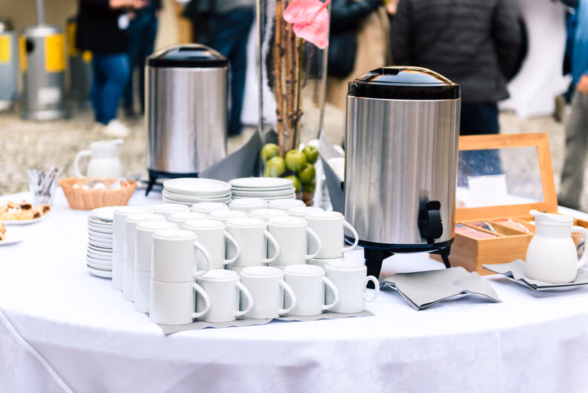 Coffee bar at a corporate event