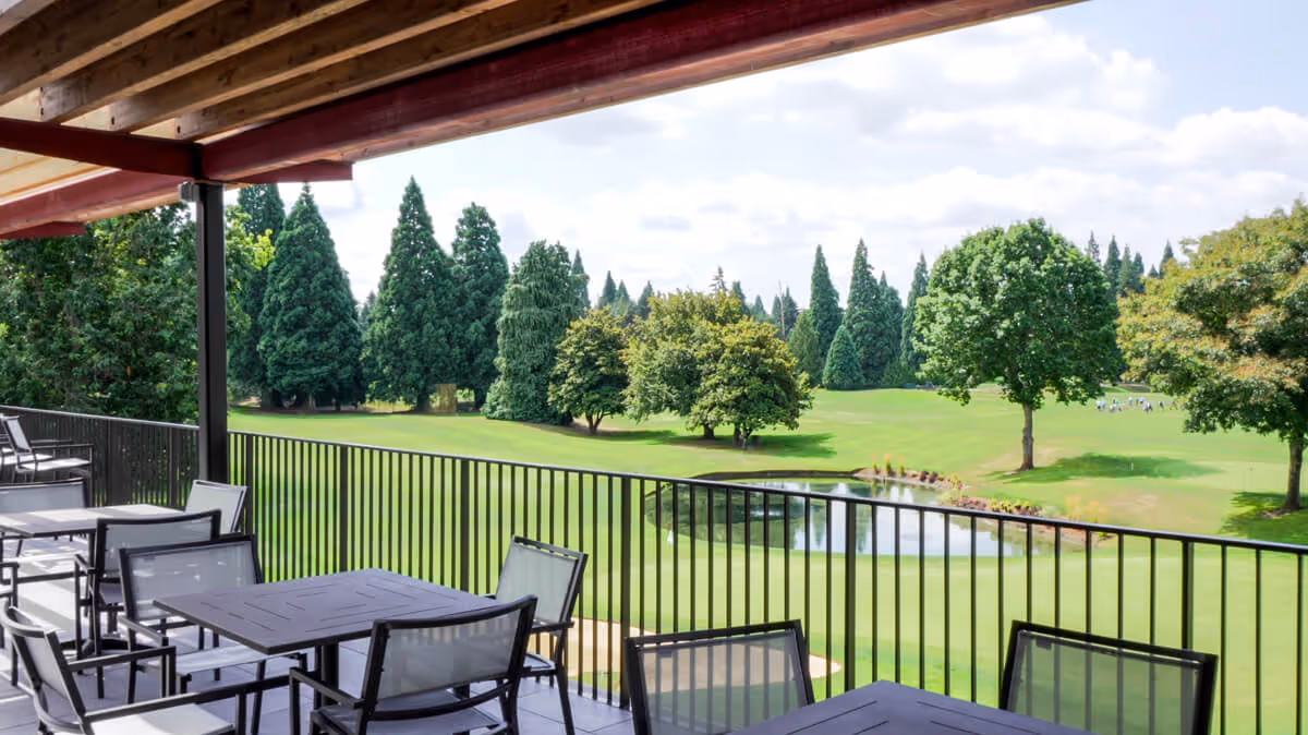 View from the clubhouse terrace at Columbia Edgewater