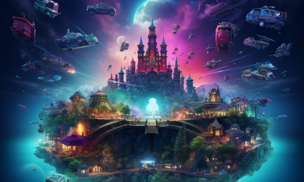 A group of children playing Esports games