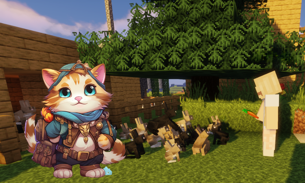 "Minecraft club for beginners" with kids playing Minecraft