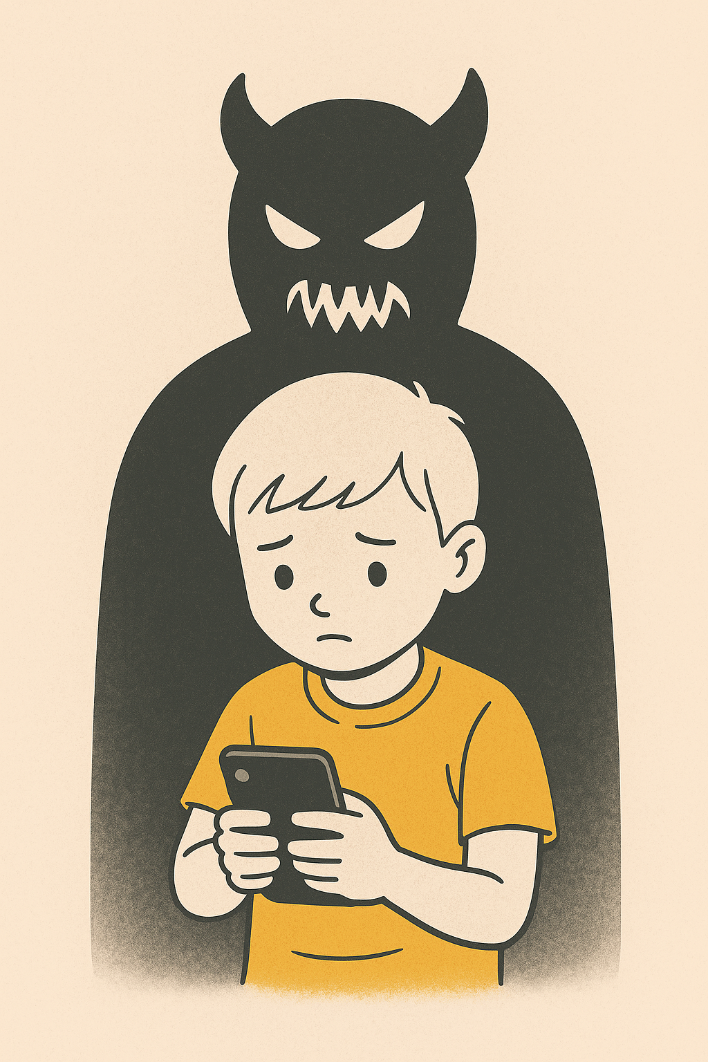 Warning image about The Com network and protecting children online