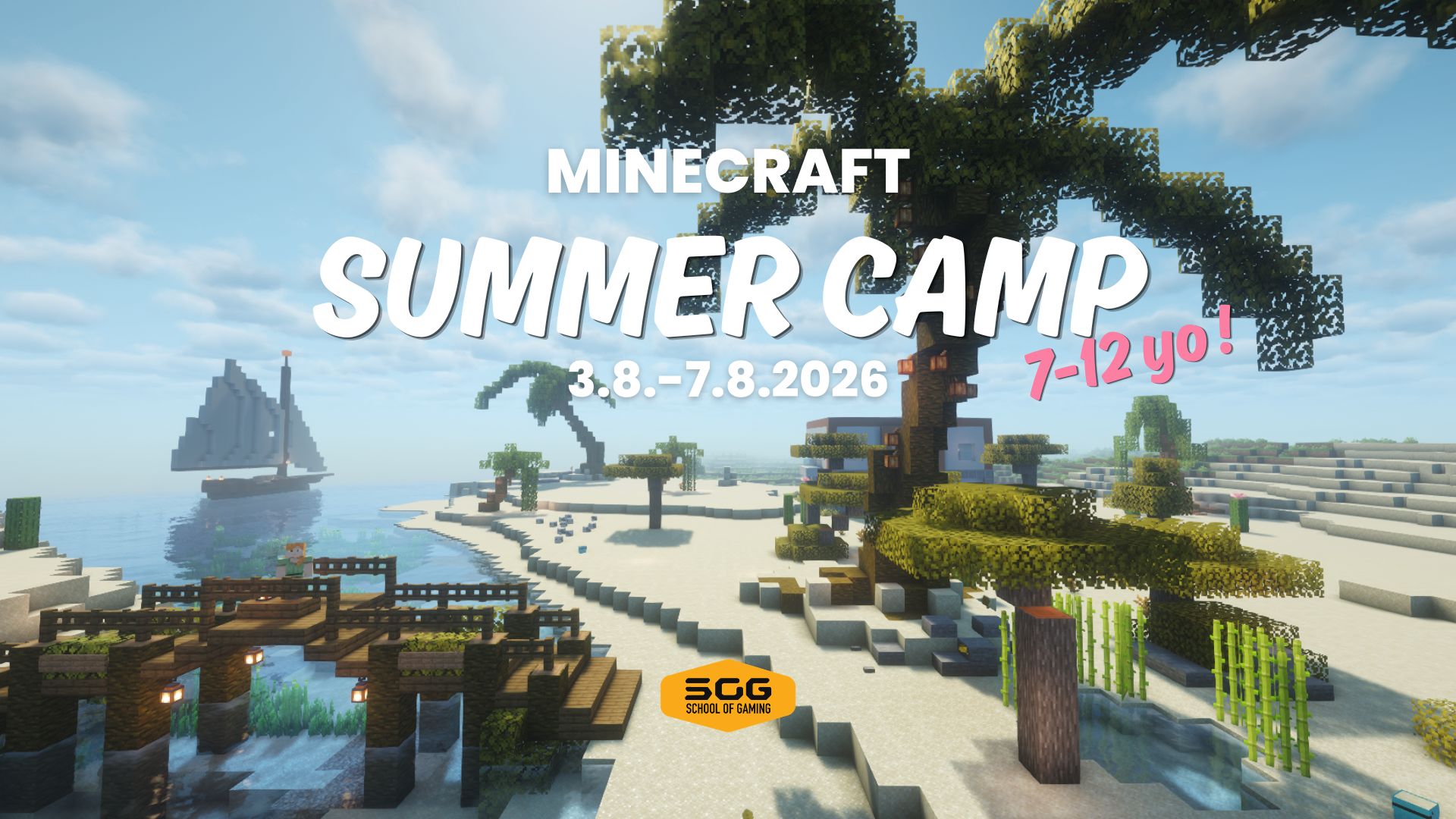 Minecraft Summer Camp, 3 to 7 August 2026