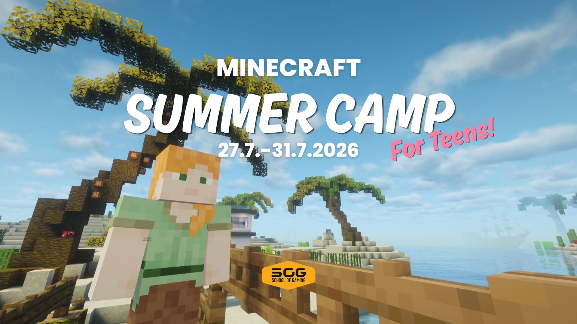 Minecraft Summer Camp for Teens, 27 to 31 July 2026