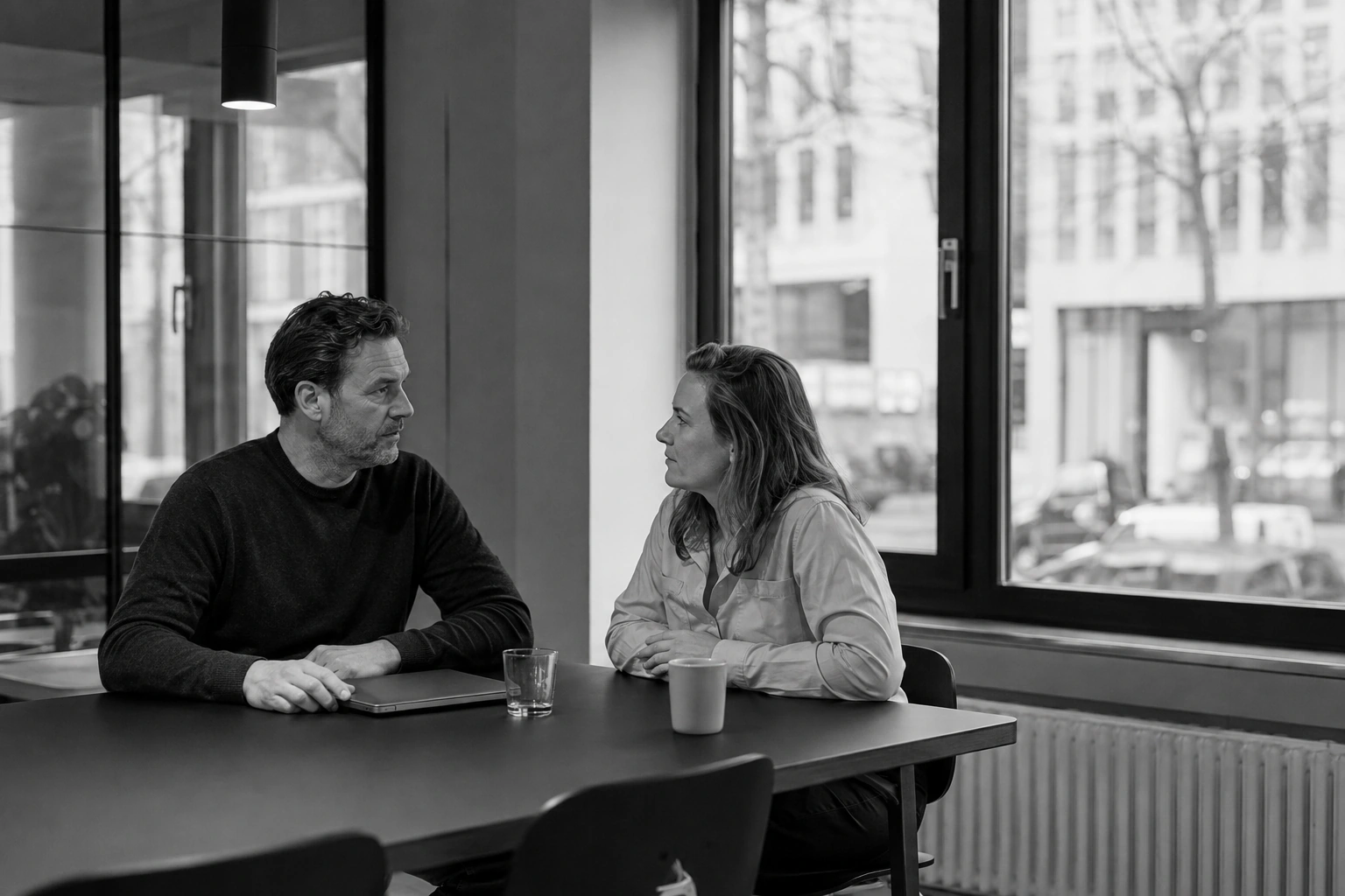 An illustrative conversation at a shared table