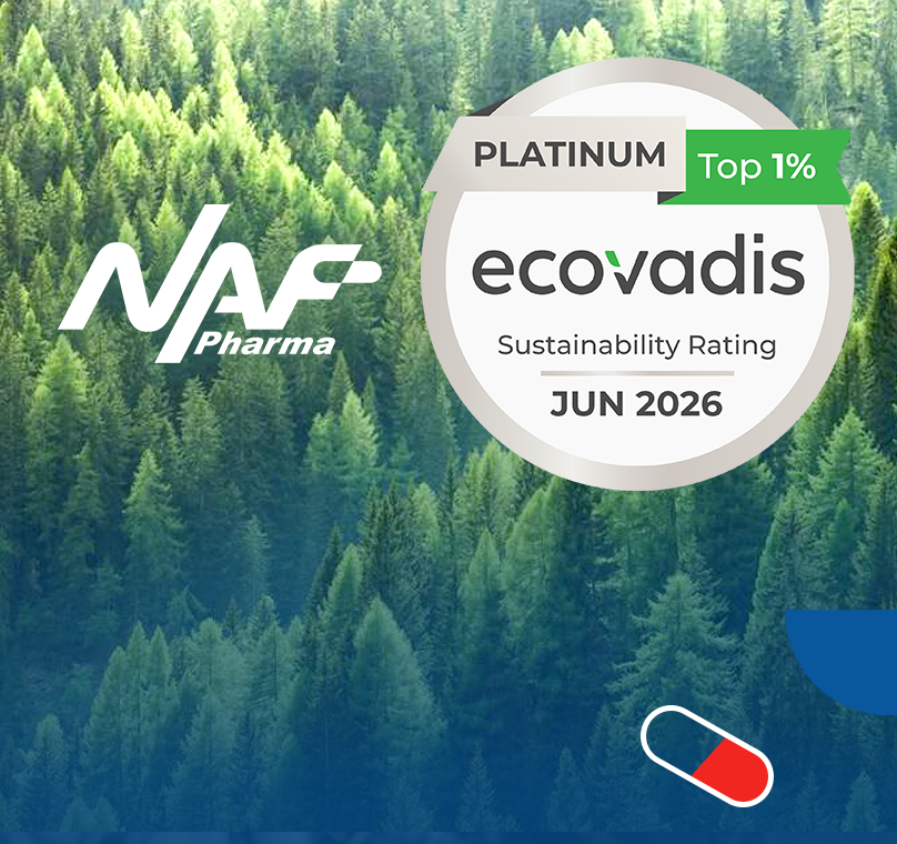 NAF Pharma Achieves EcoVadis Platinum Medal in Recognition of Its Sustainability Excellence