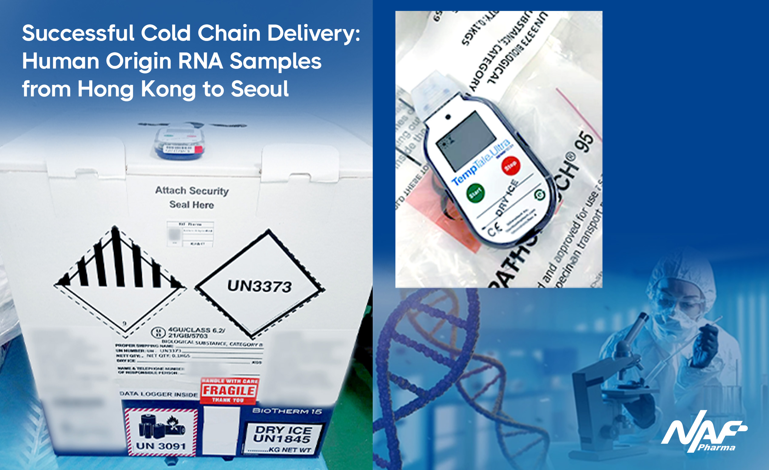 Successful Cold Chain Delivery: Human Origin RNA Samples from Hong Kong to Seoul