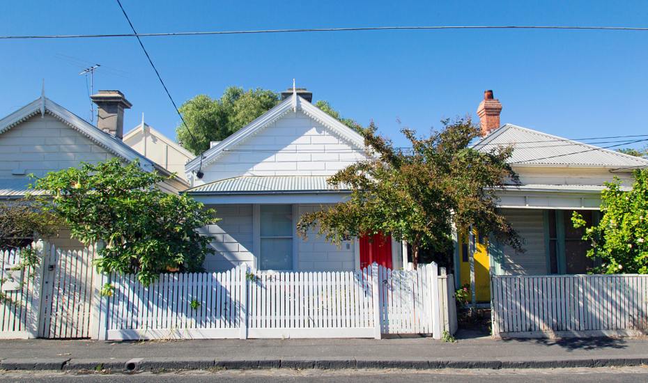 row of detached houses in st kilda melbourne