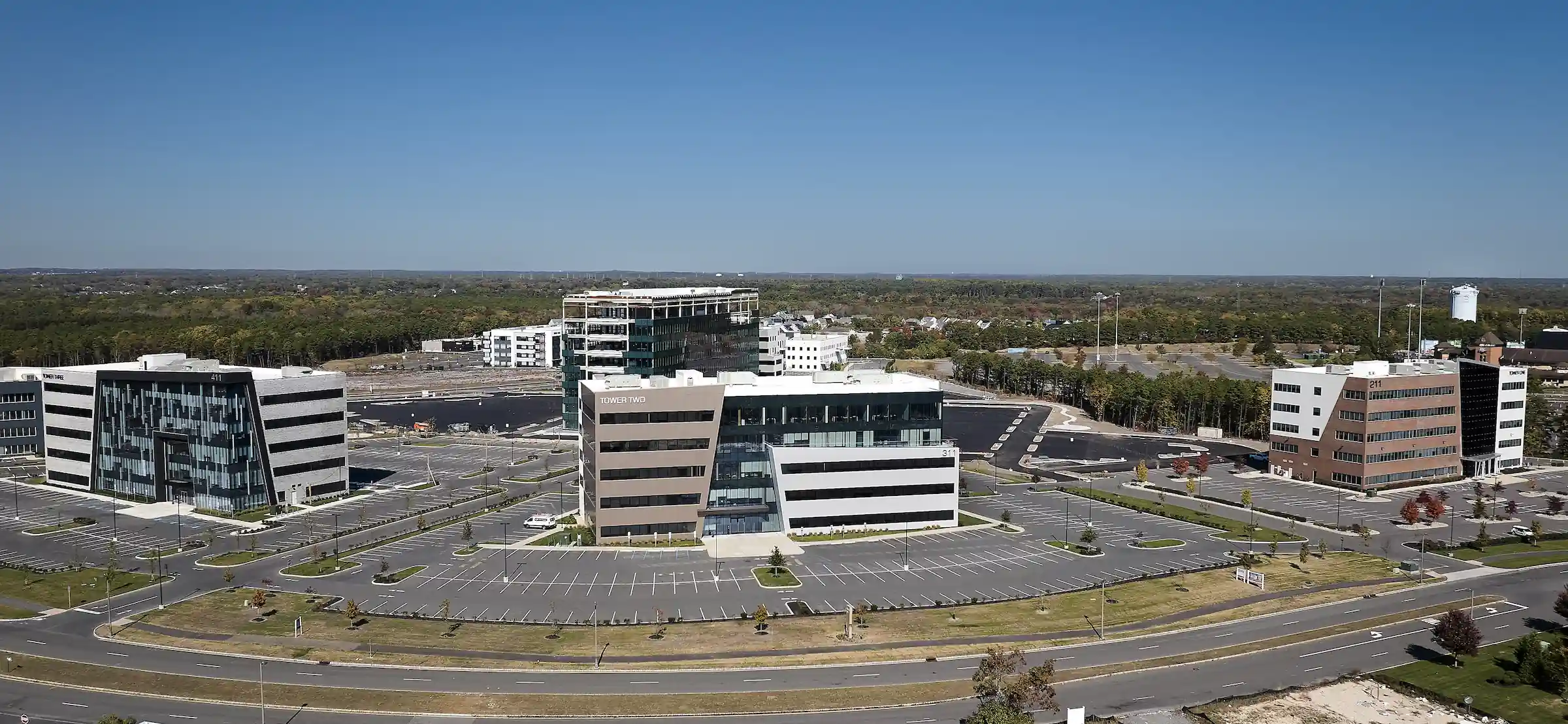 Render of a modern building.