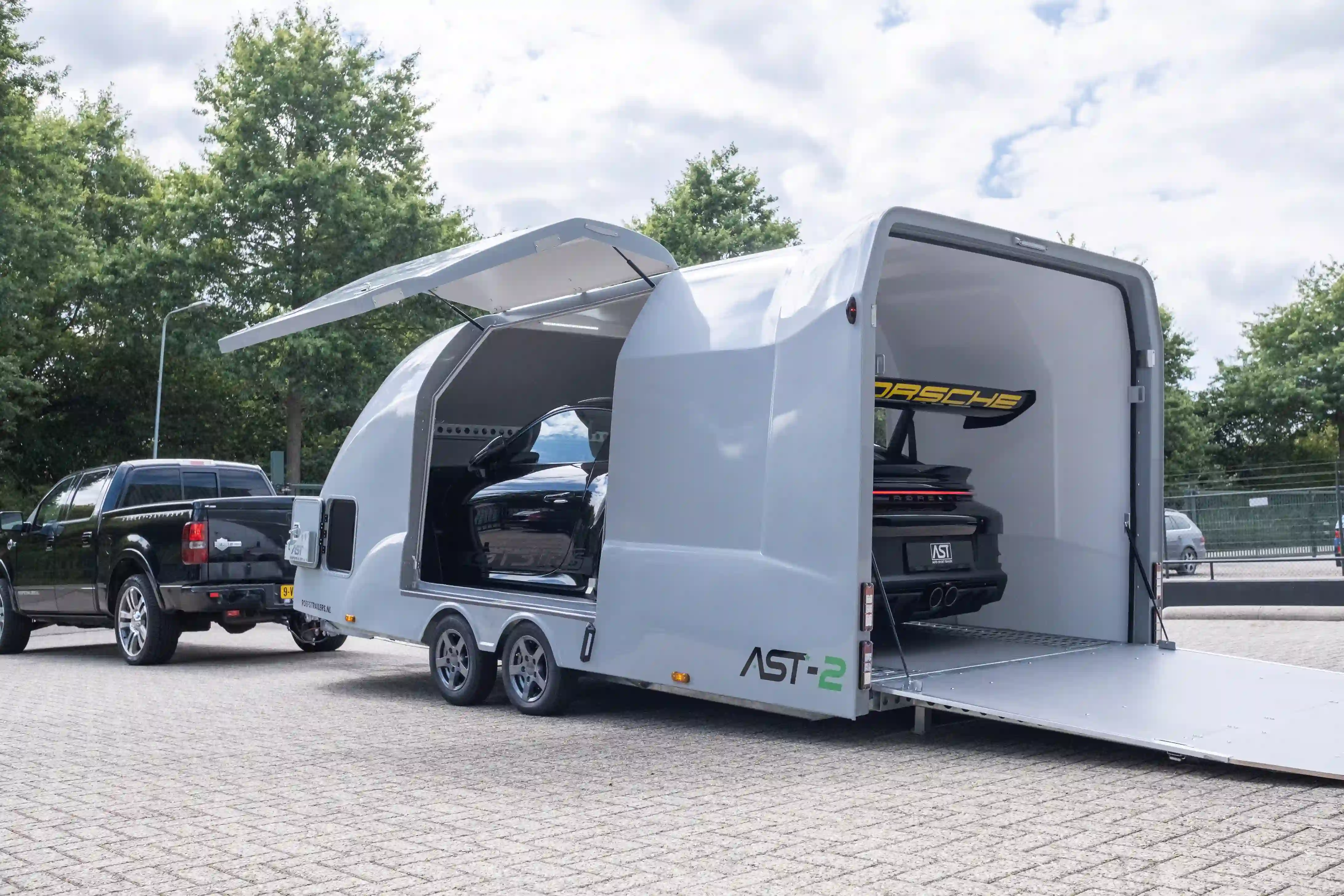 AST-2 Roefs Trailers gesloten autotransporter autotrailer
