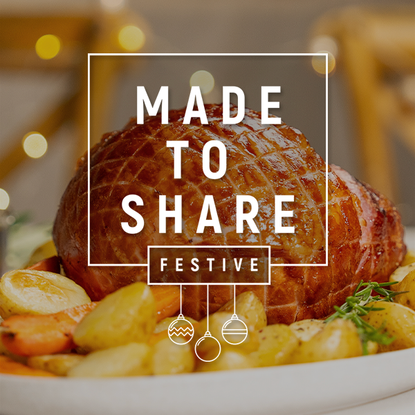 Honey-mustard glazed Hartlief gammon roasted until tender and golden...