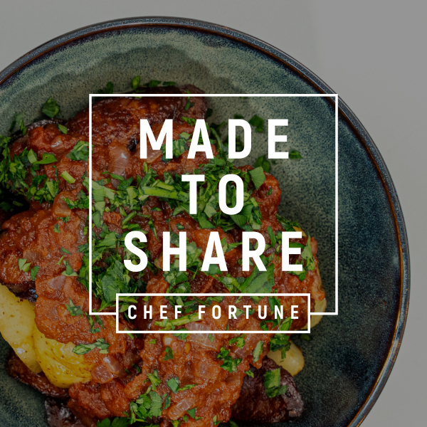 A bold, smoky opening. Crisp baby potatoes, rich chorizo and a slow-simmered brava sauce that carries warmth and depth in every bite. 