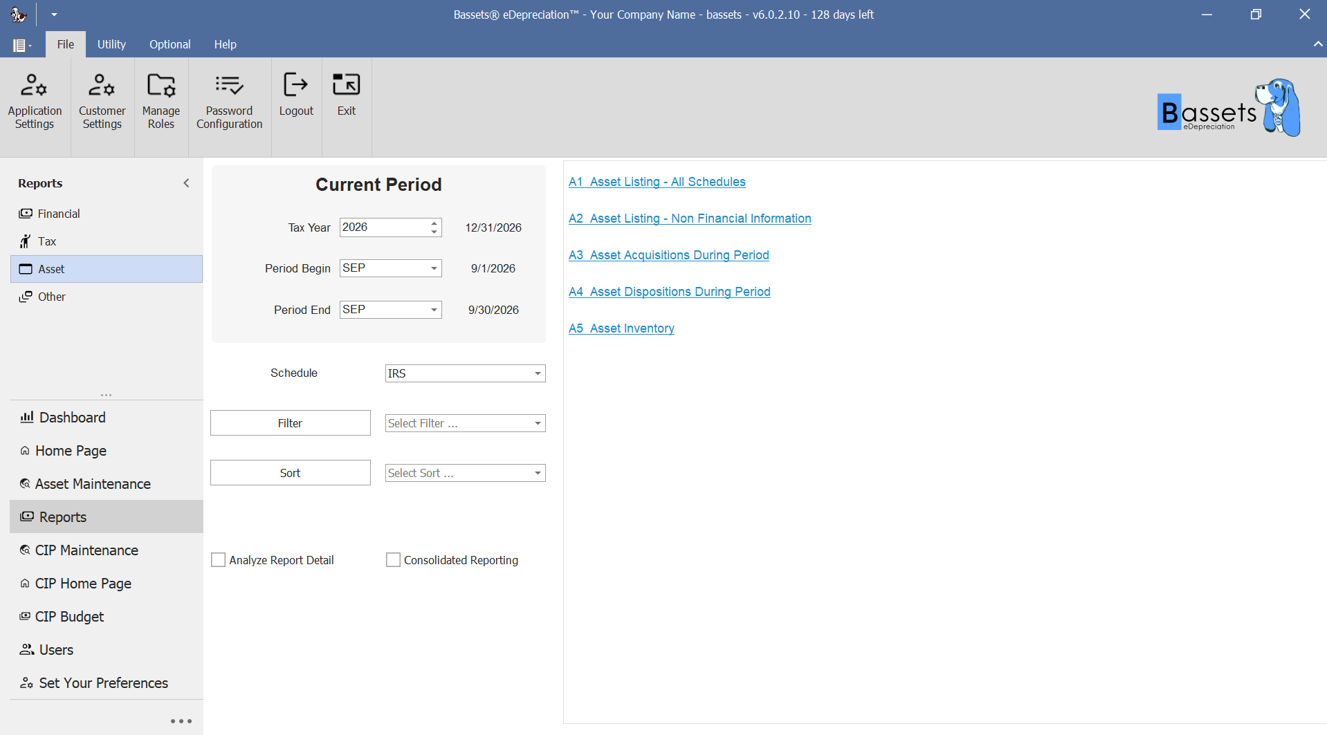 Fixed asset acquisition disposal and inventory reports