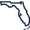 Outline icon of the state of Florida.