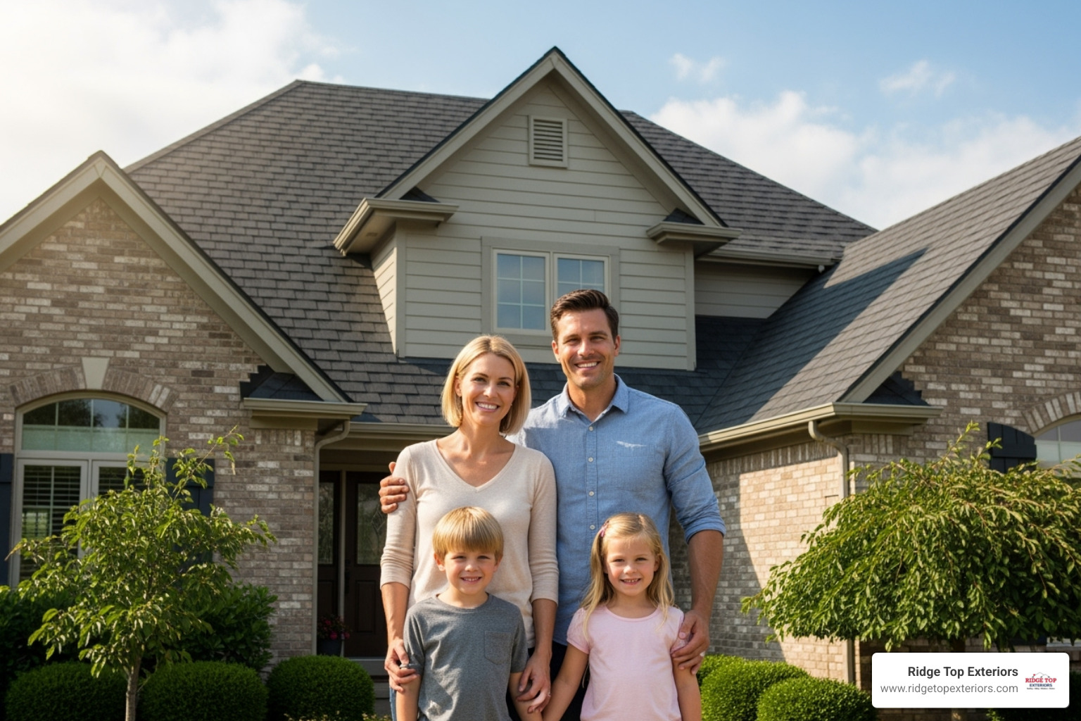 roofing companies madison wi happy family new roof - roofing companies madison wi