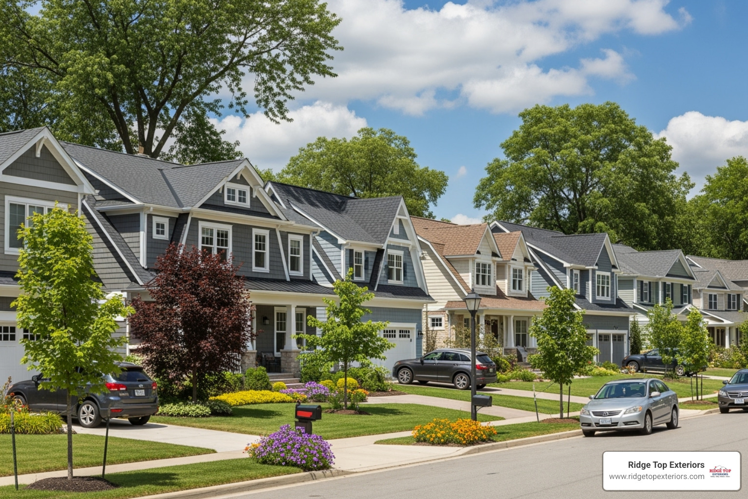 GAF Timberline HDZ shingle colors on different homes in Madison WI - roofing services in madison wi