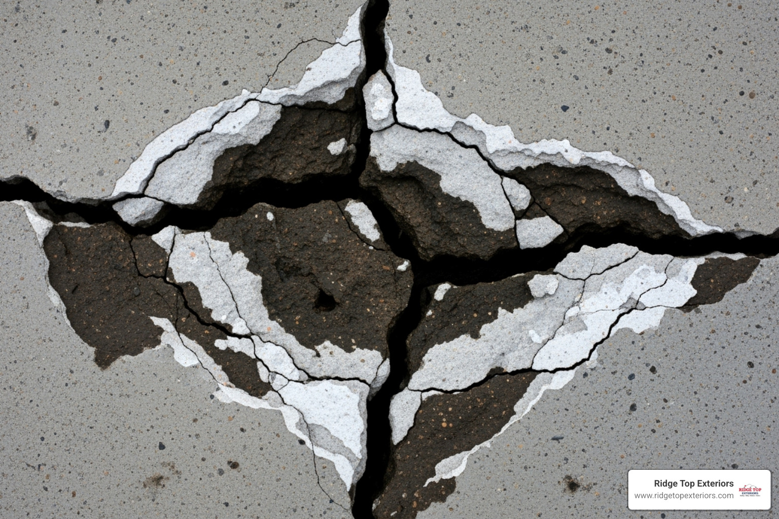 of foundation cracks caused by water damage - gutter cleaning madison