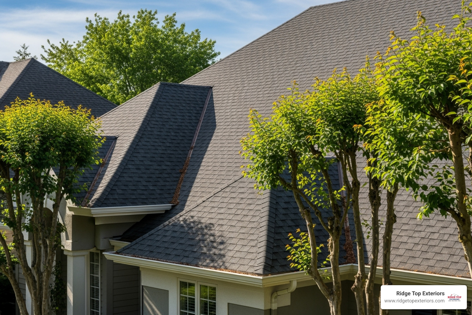 well-maintained roof with clean gutters and trimmed trees - damaged shingles repair well-maintained roof with clean gutters and trimmed trees - damaged shingles repair