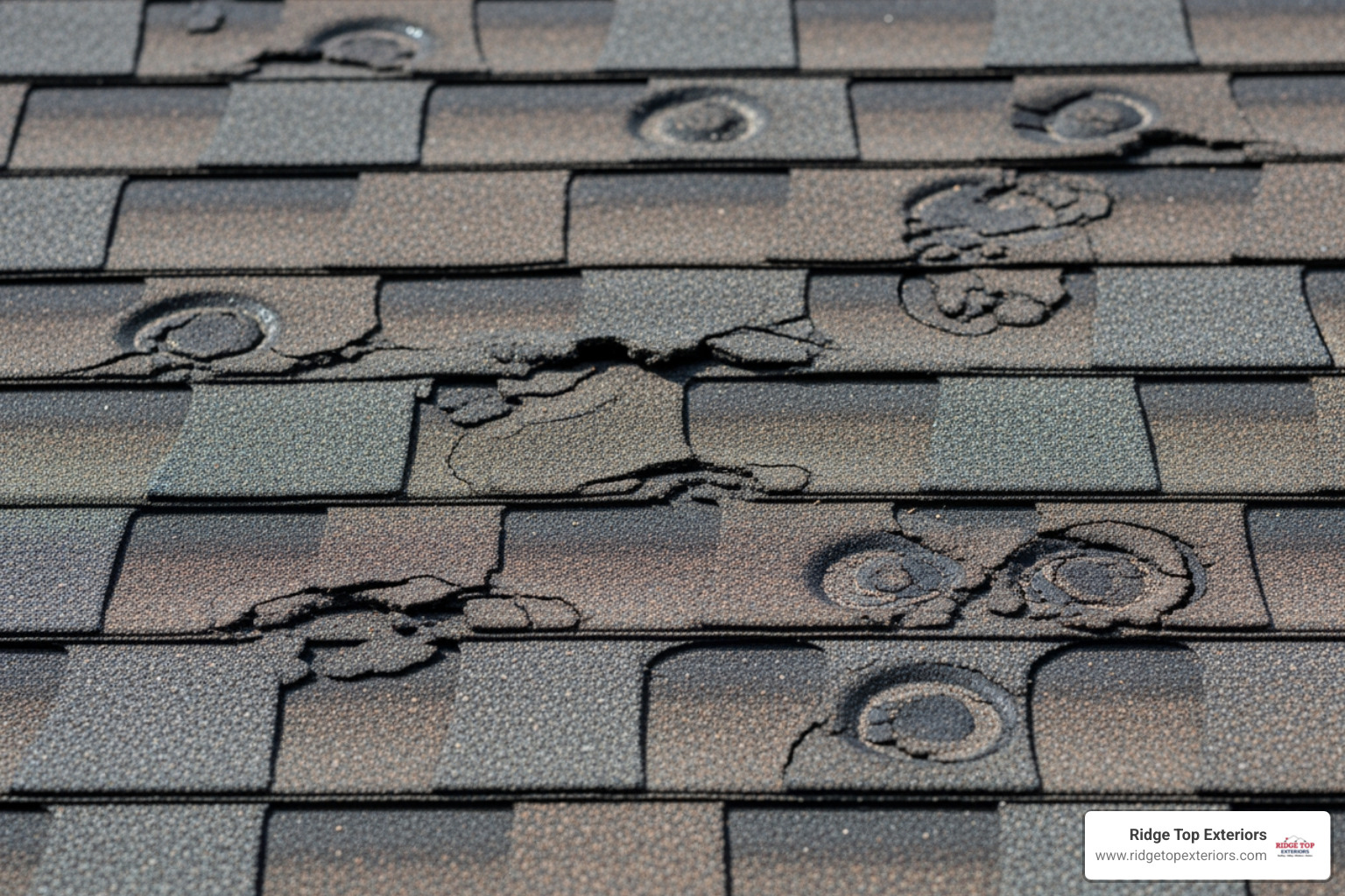 Hail damaged shingle - How much does a roof cost in Milwaukee? 