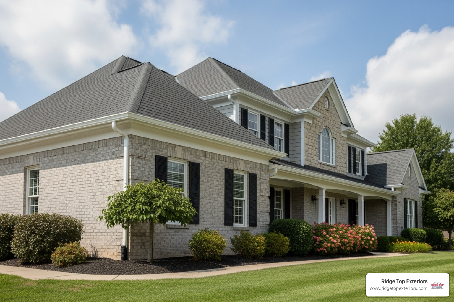 Home with clean, white vinyl gutters - Affordable gutter Madison WI Home with clean, white vinyl gutters - Affordable gutter Madison WI