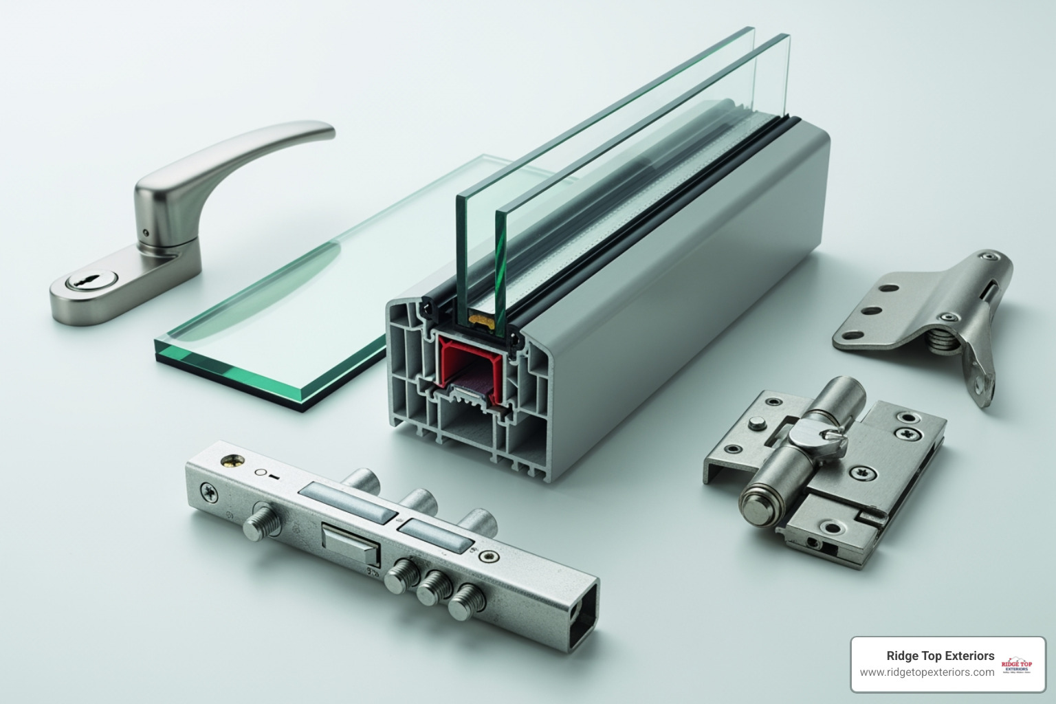 Window components like frame, glass, and hardware - Affordable windows Milwaukee