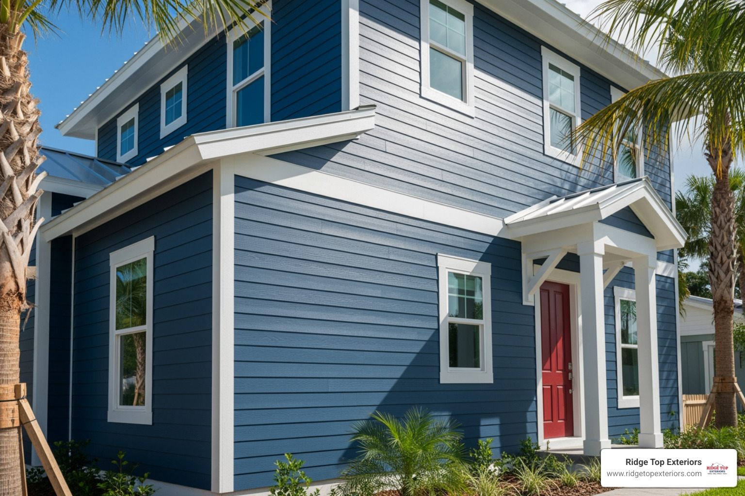 home with detailed HardiePlank lap siding - best siding contractor Clearwater FL