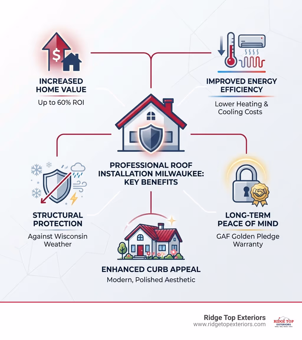 Get expert roof installation Milwaukee. Learn signs, materials, and choose a GAF Master Elite contractor for your home.