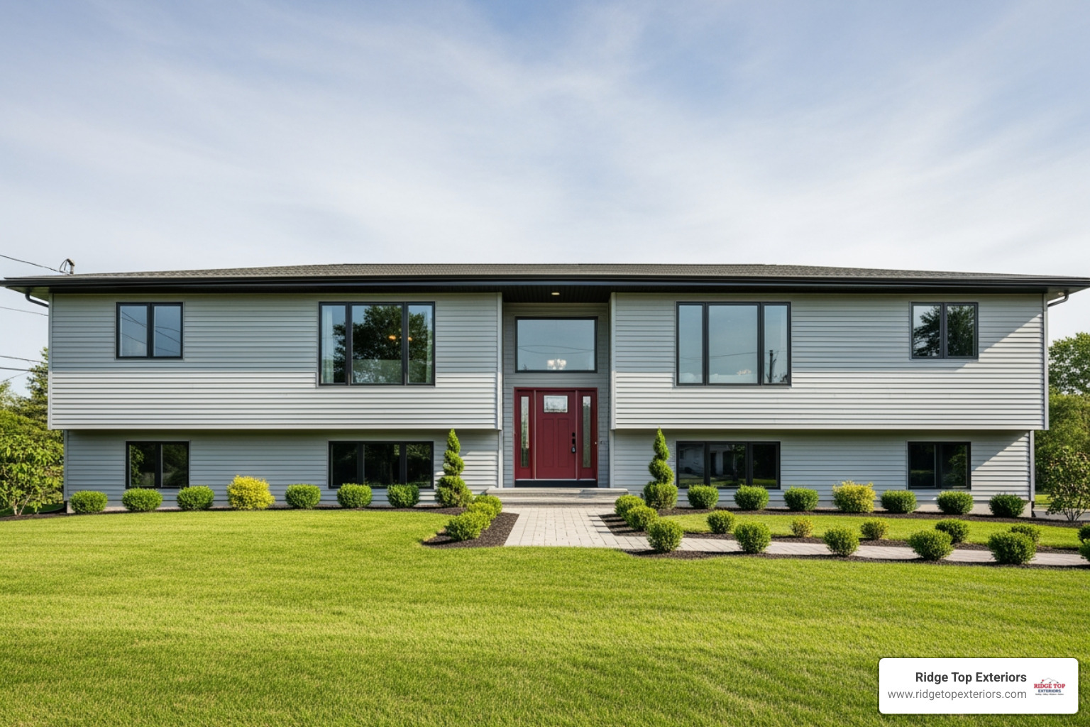 home with modern vinyl siding - Compare siding options