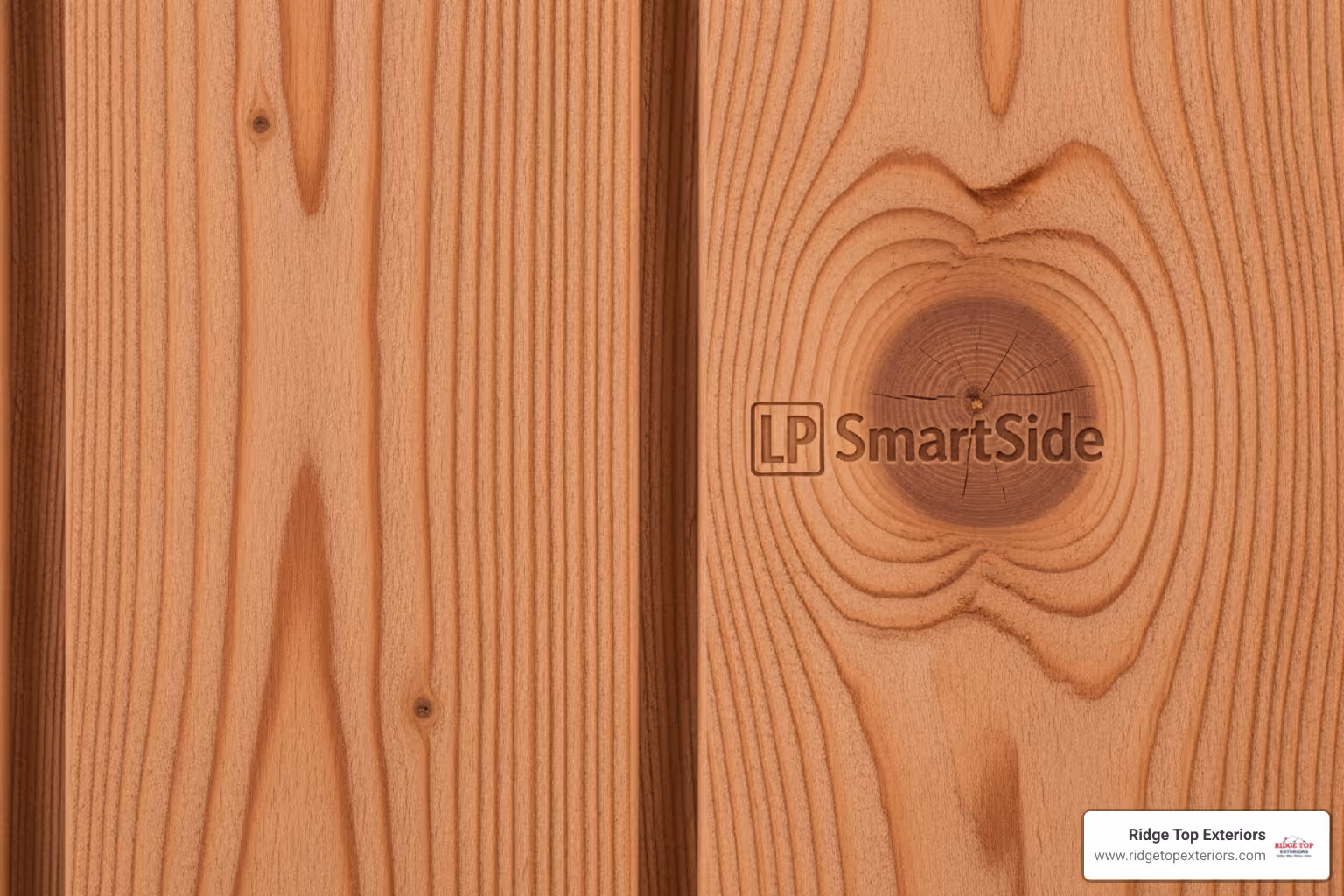 Close up of LP SmartSide wood grain texture showing realistic cedar appearance - LP SmartSide Madison WI