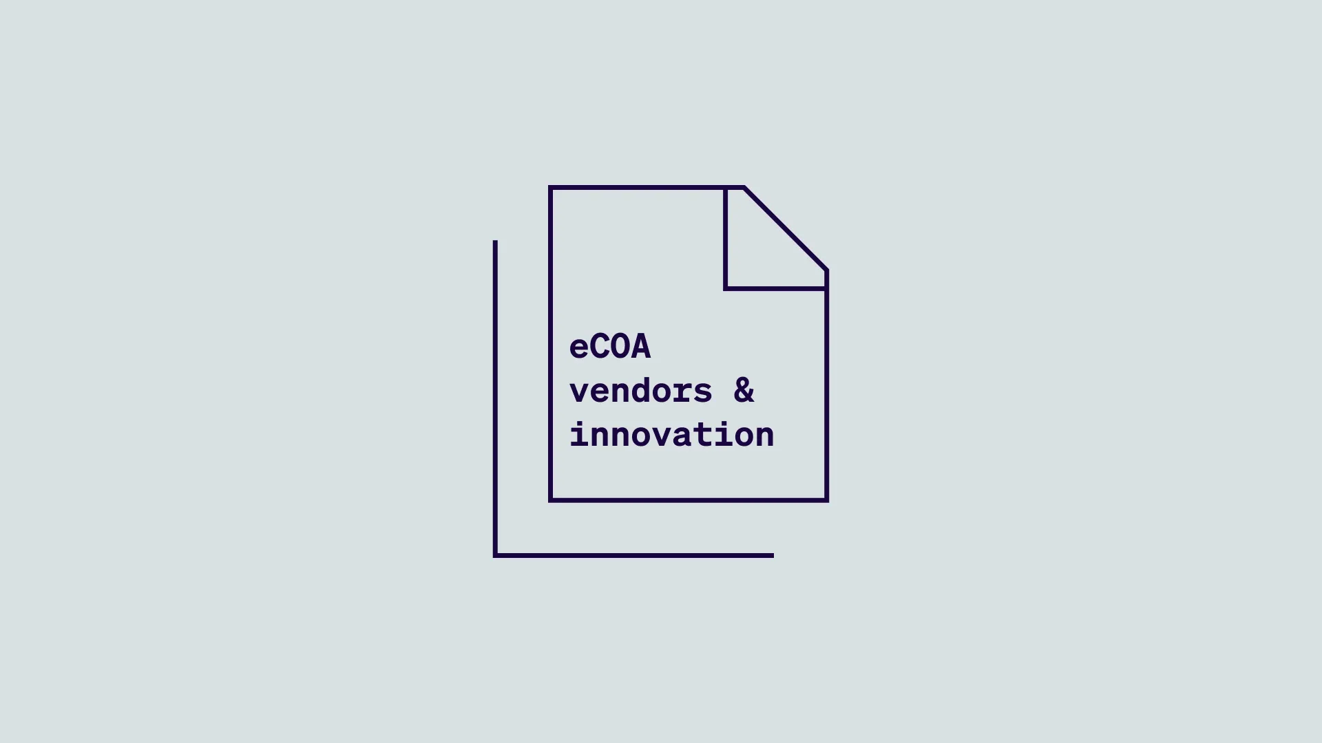 Guide icon of eCOA vendors and innovation