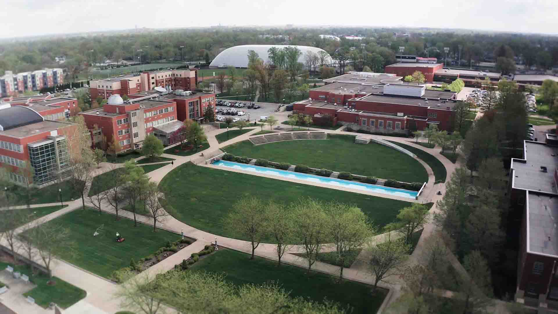 UINDY Campus Drone Shot